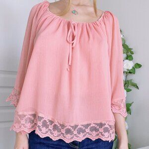 Coral pink top from Forever21